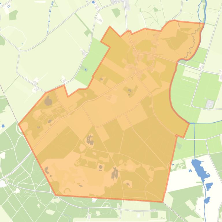 Kaart van de woonplaats Amen.