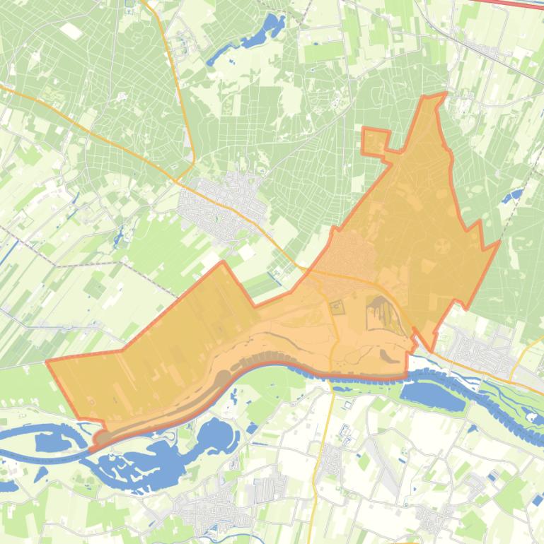 Kaart van de woonplaats Amerongen.