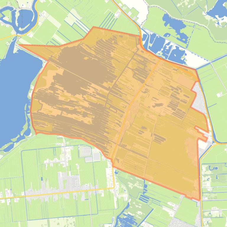 Kaart van de woonplaats Ankeveen.