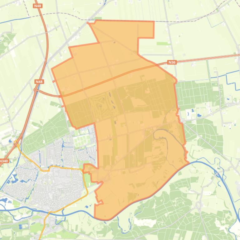 Kaart van de woonplaats Arriën.