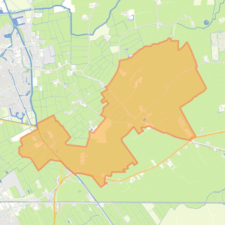 Kaart van de woonplaats Augsbuert-Lytsewâld.