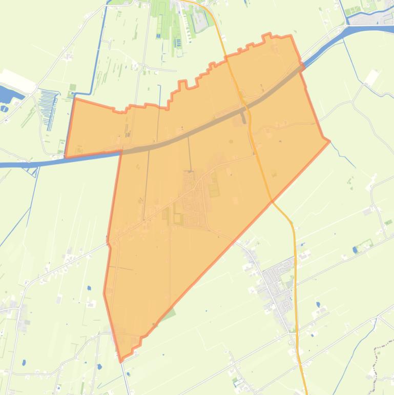 Kaart van de woonplaats Augustinusga.