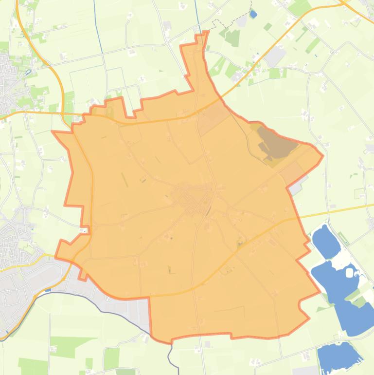 Kaart van de woonplaats Azewijn.