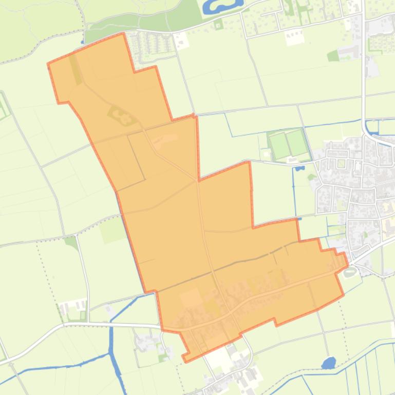 Kaart van de woonplaats Baaiduinen.