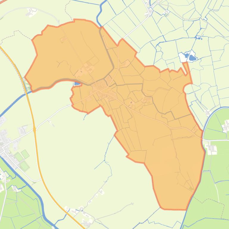 Kaart van de woonplaats Baard.