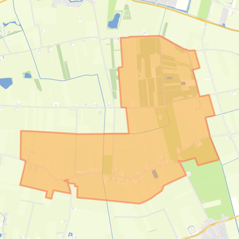 Kaart van de woonplaats Babyloniënbroek.