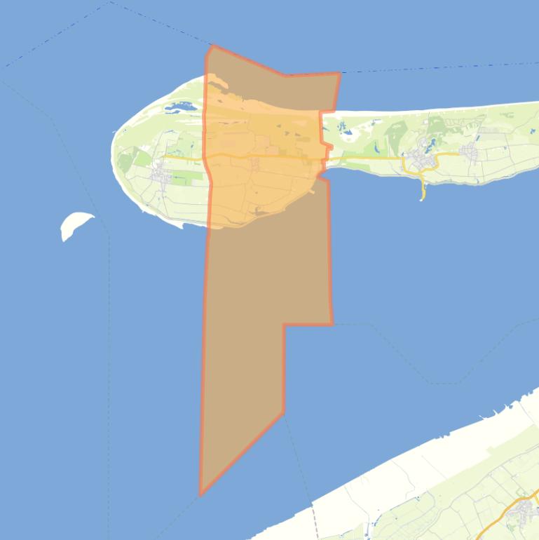 Kaart van de woonplaats Ballum.