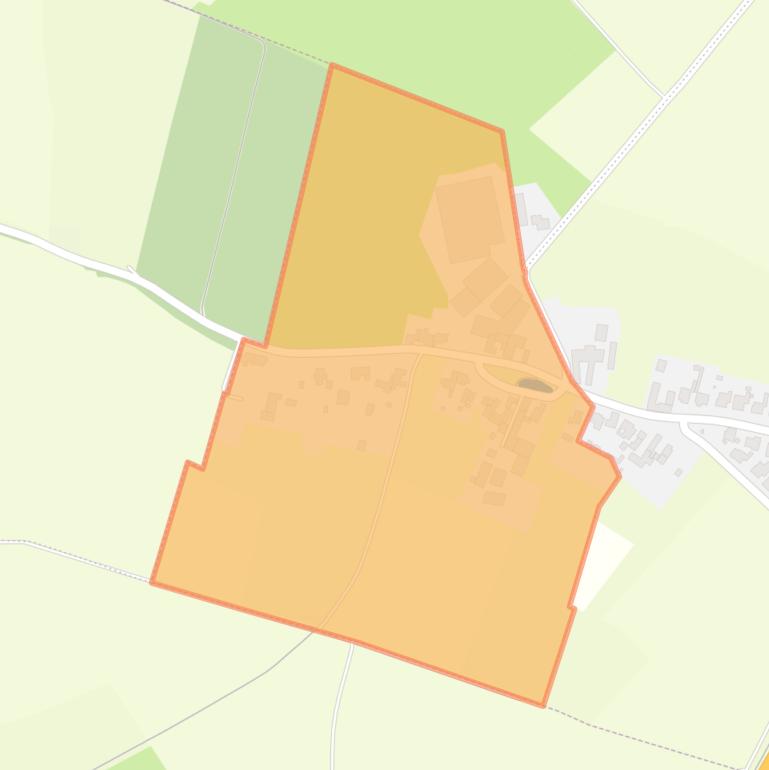 Kaart van de woonplaats Baneheide.