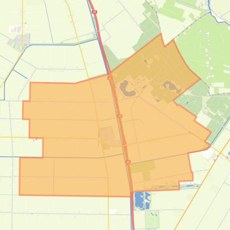 Kaart van de woonplaats Bant.