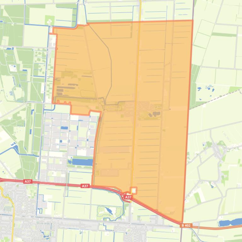 Kaart van de woonplaats Barger-Compascuum.