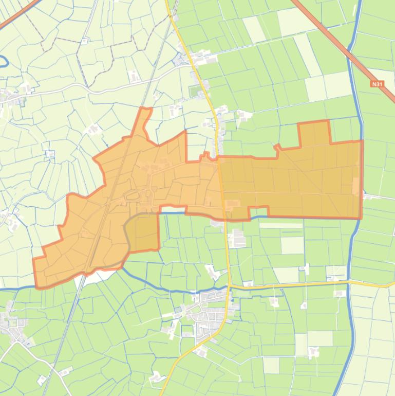 Kaart van de woonplaats Bears.