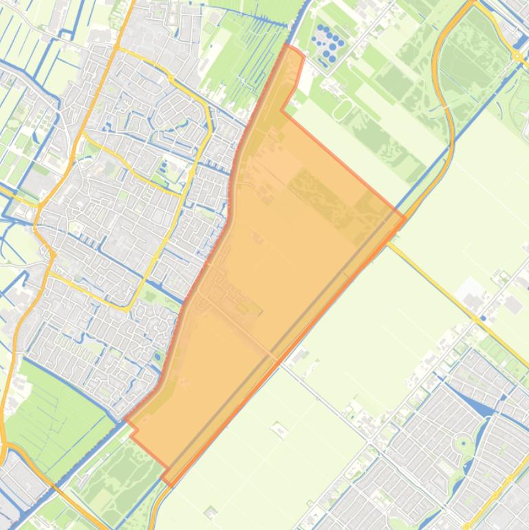 Kaart van de woonplaats Beinsdorp.