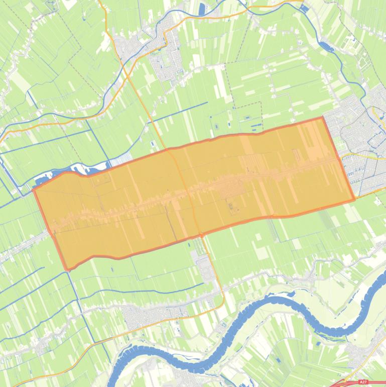 Kaart van de woonplaats Benschop.