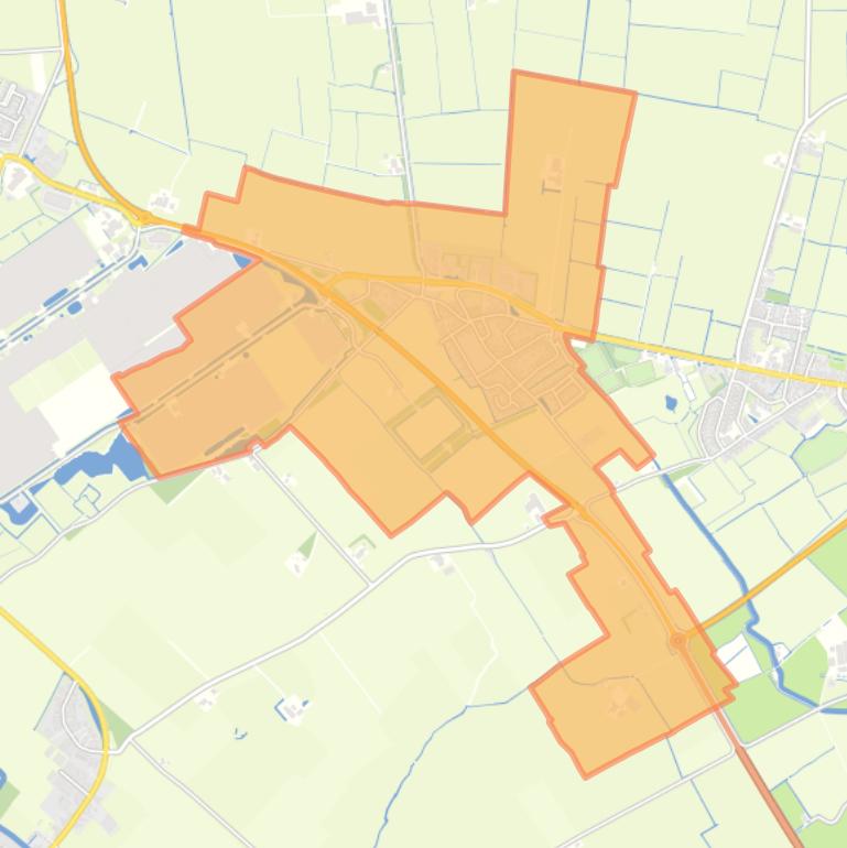 Kaart van de woonplaats Bitgum.