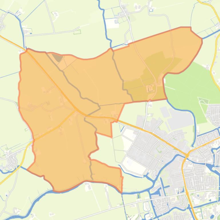 Kaart van de woonplaats Boarnwert.
