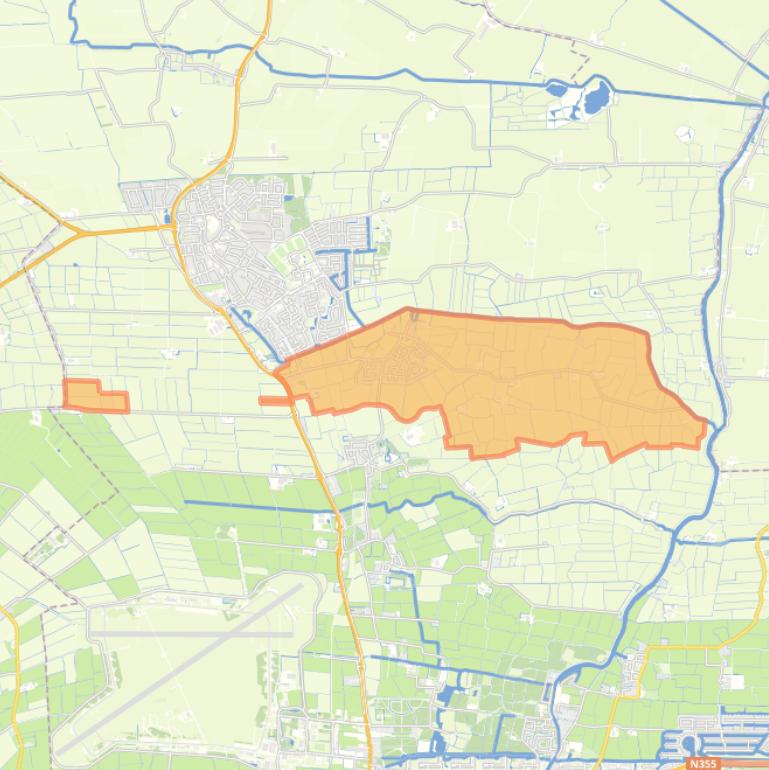 Kaart van de woonplaats Britsum.
