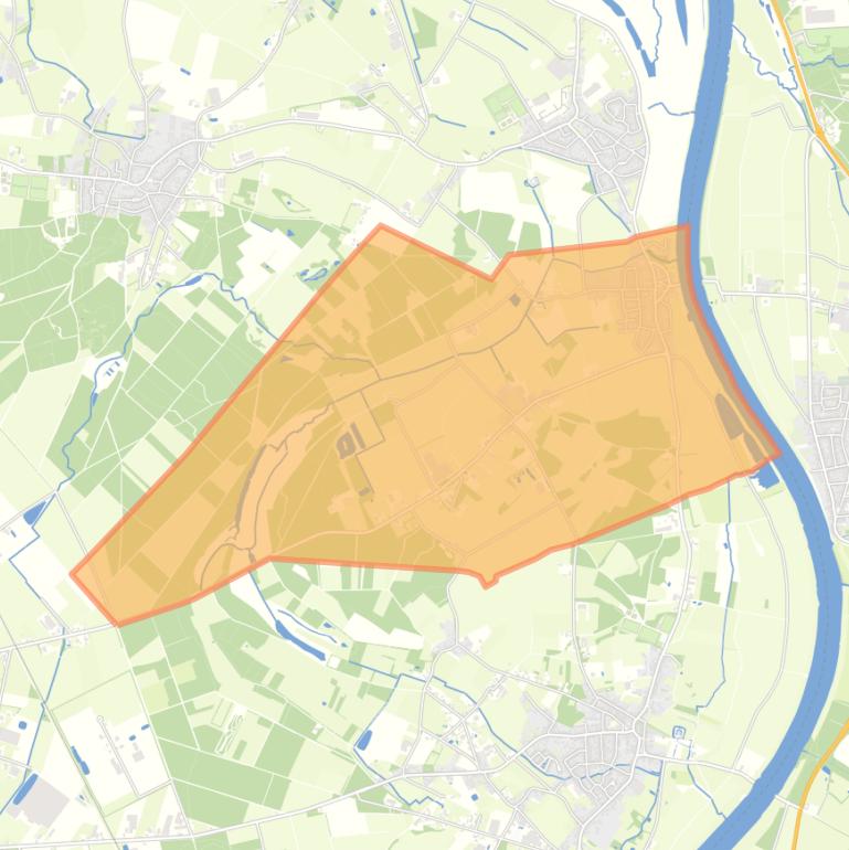 Kaart van de woonplaats Broekhuizen.