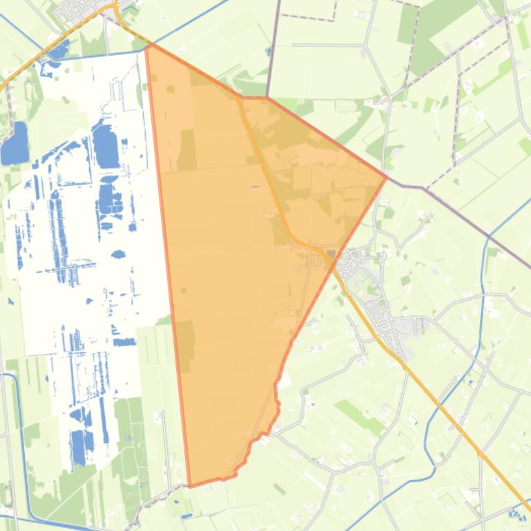 Kaart van de woonplaats Bruinehaar.