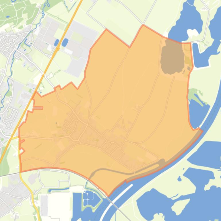 Kaart van de woonplaats Buggenum.