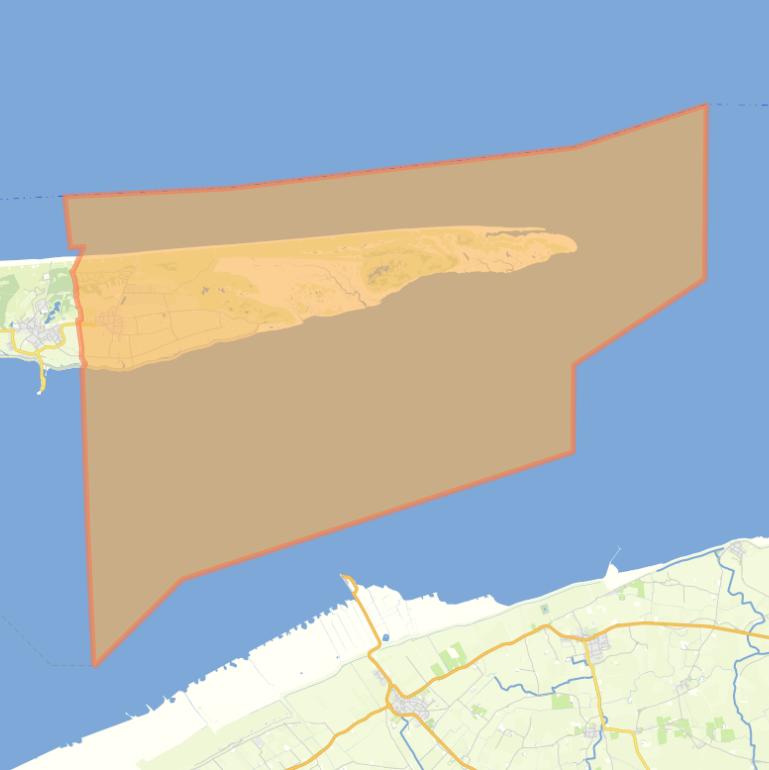 Kaart van de woonplaats Buren.