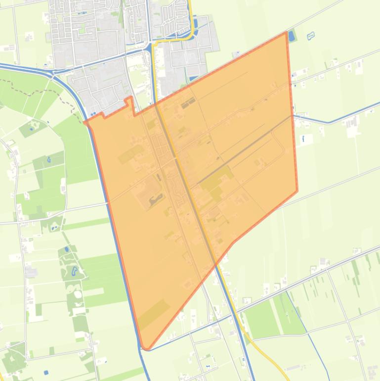 Kaart van de woonplaats Daarlerveen.