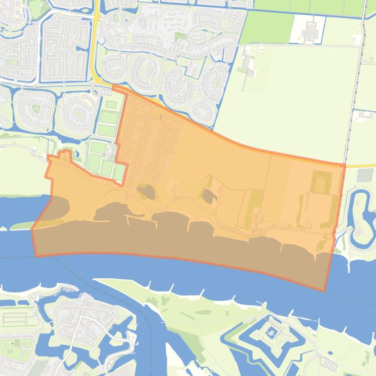 Kaart van de woonplaats Dalem.