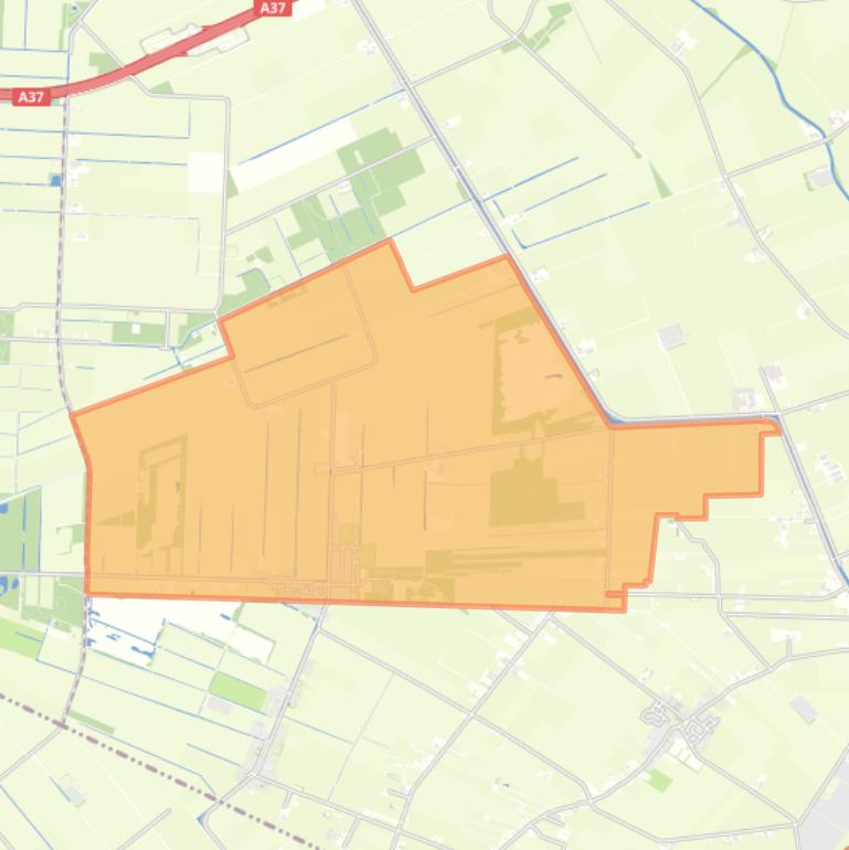 Kaart van de woonplaats Dalerpeel.