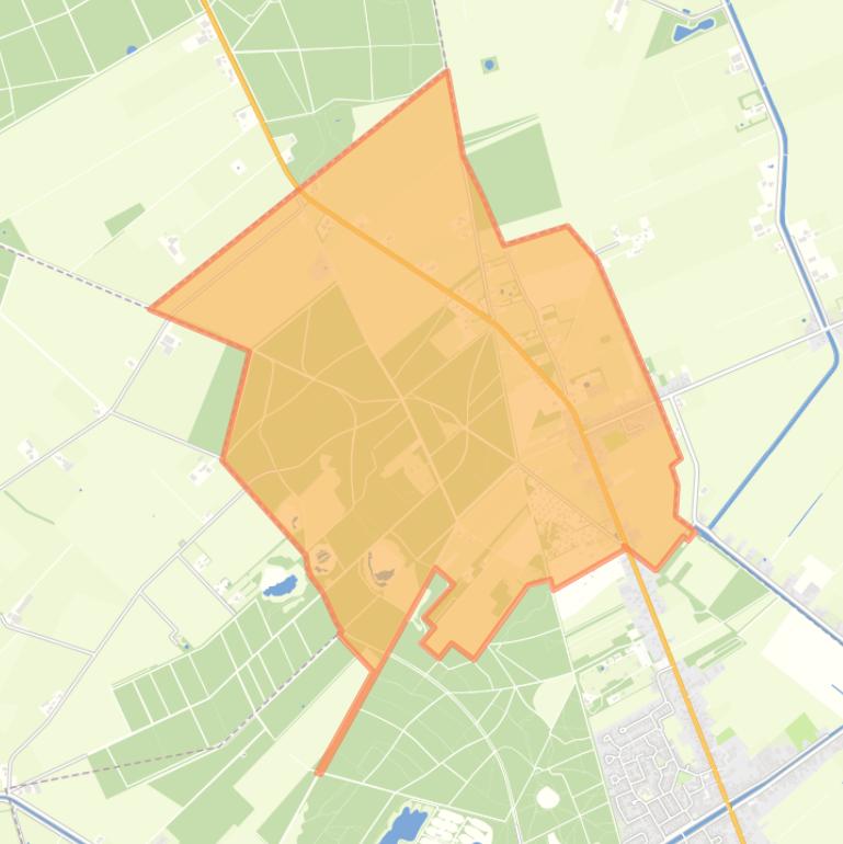 Kaart van de woonplaats De Kiel.