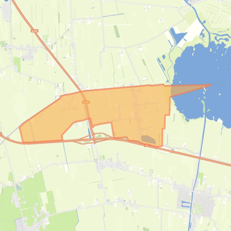 Kaart van de woonplaats De Tike.