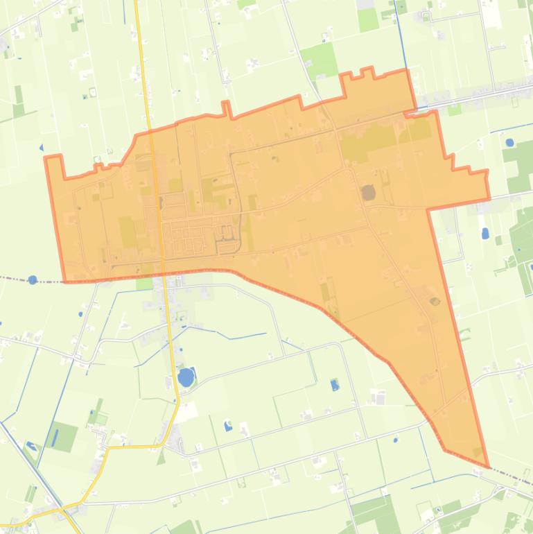 Kaart van de woonplaats De Wilp.