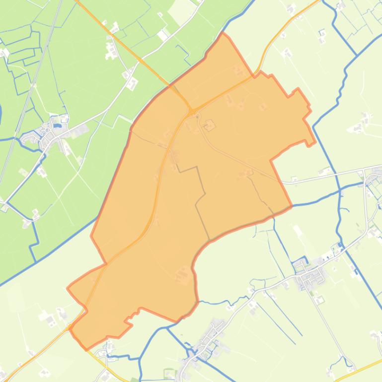 Kaart van de woonplaats Dearsum.