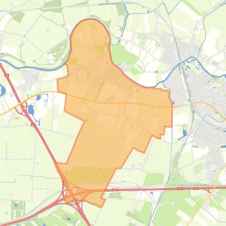 Kaart van de woonplaats Deil.