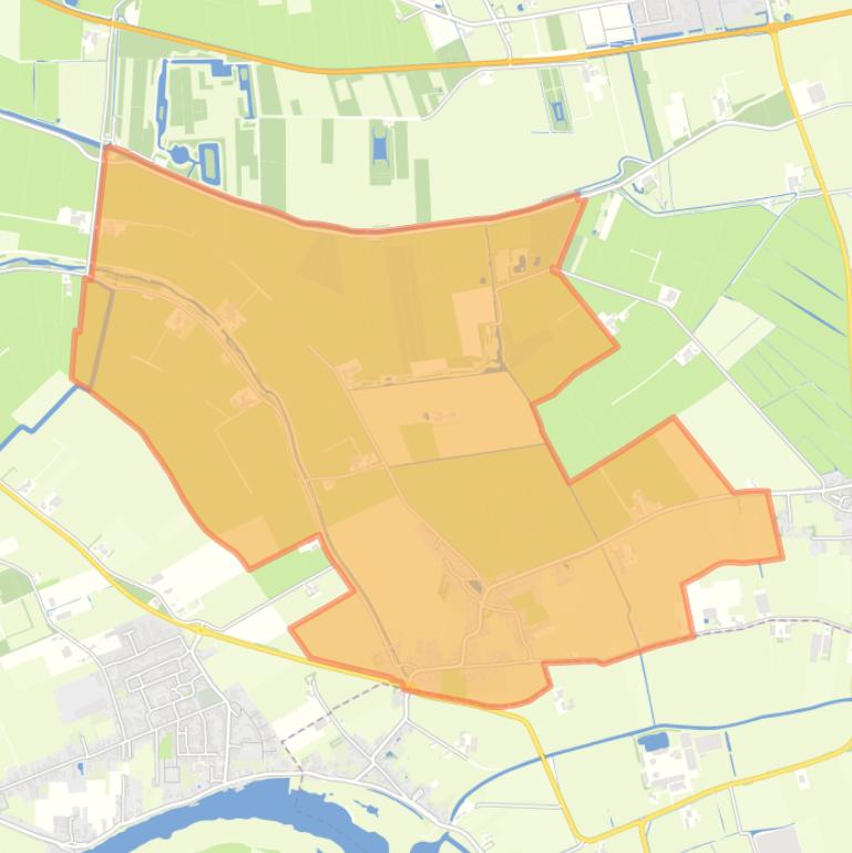 Kaart van de woonplaats Delwijnen.