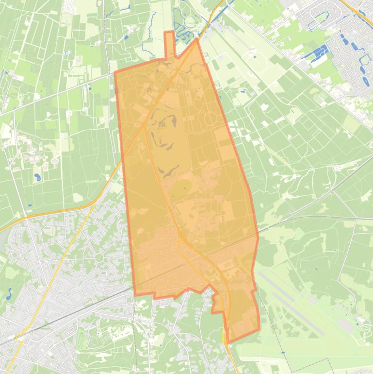 Kaart van de woonplaats Den Dolder.