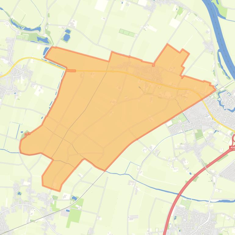 Kaart van de woonplaats Deursen-Dennenburg.