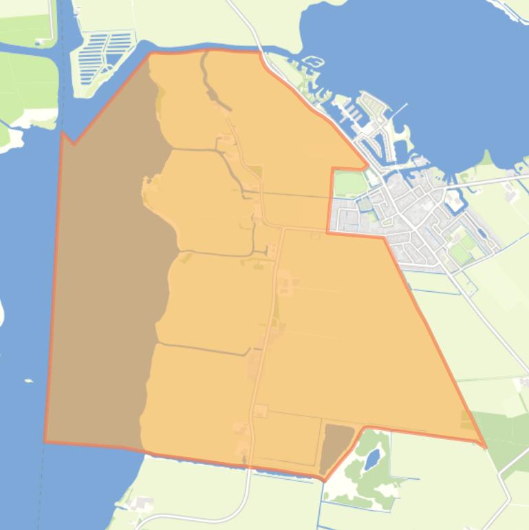 Kaart van de woonplaats Dijken.