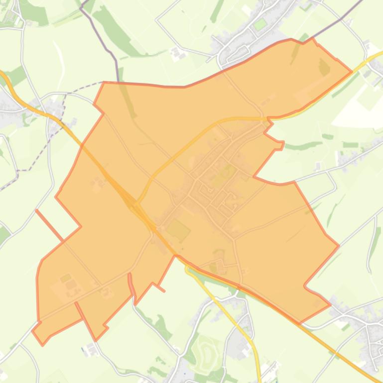 Kaart van de woonplaats Doenrade.