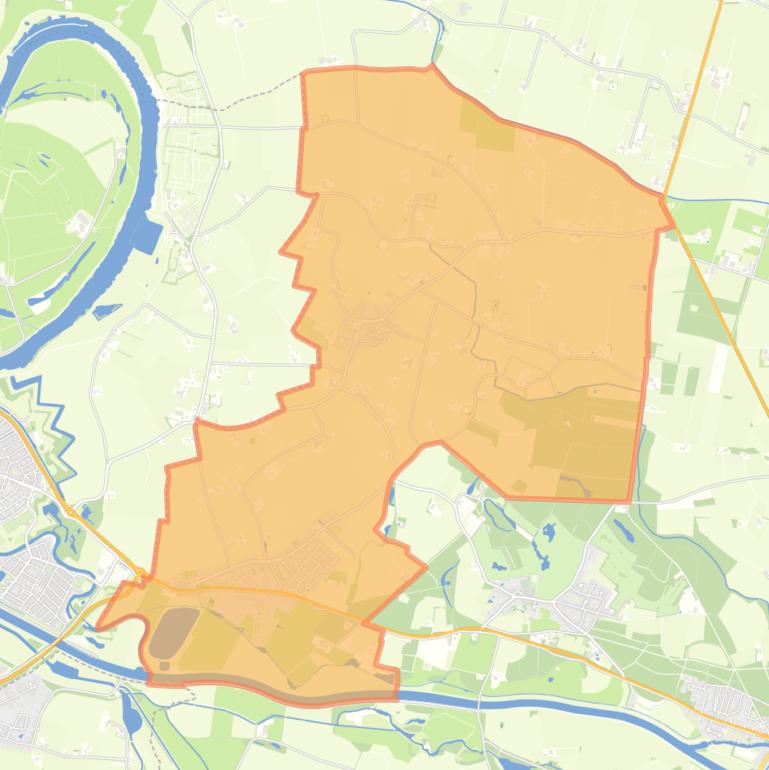 Kaart van de woonplaats Drempt.