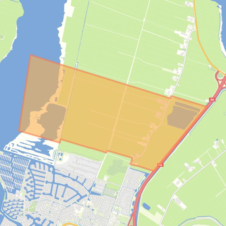 Kaart van de woonplaats Eesterga.