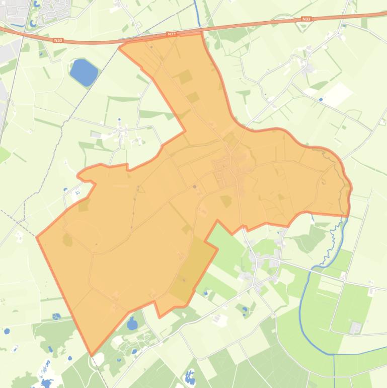 Kaart van de woonplaats Ekehaar.