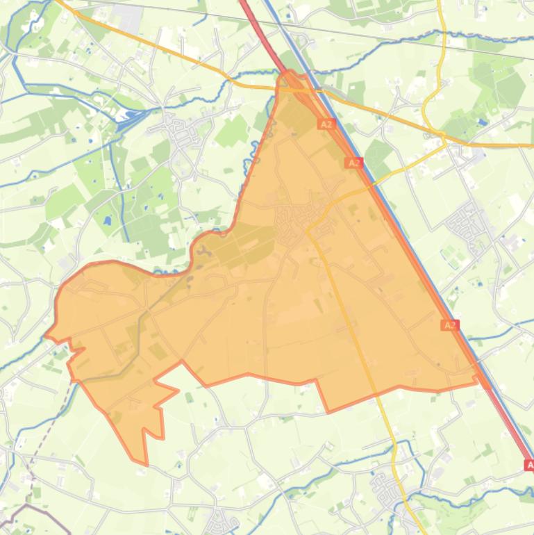 Kaart van de woonplaats Ell.