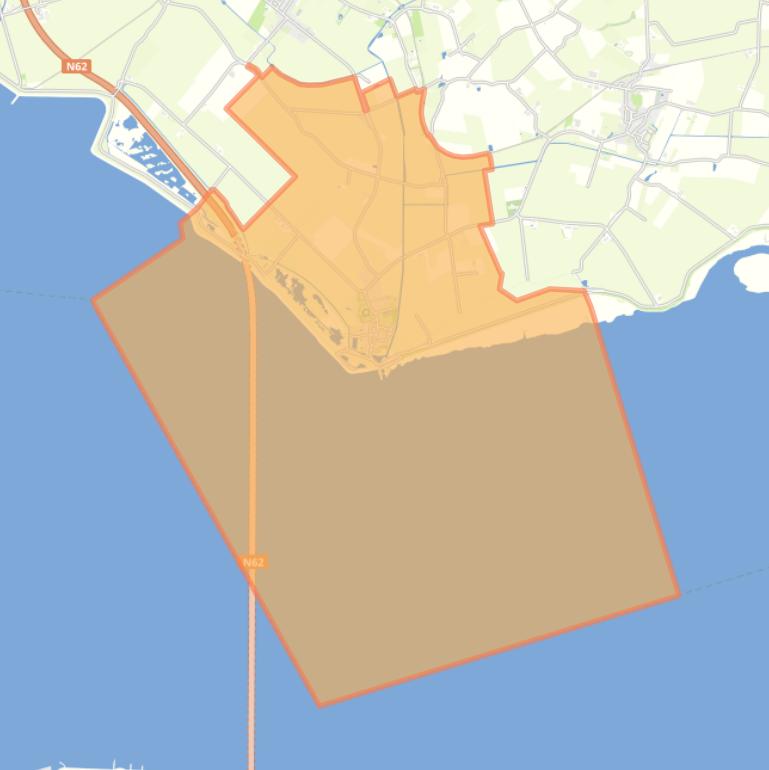 Kaart van de woonplaats Ellewoutsdijk.