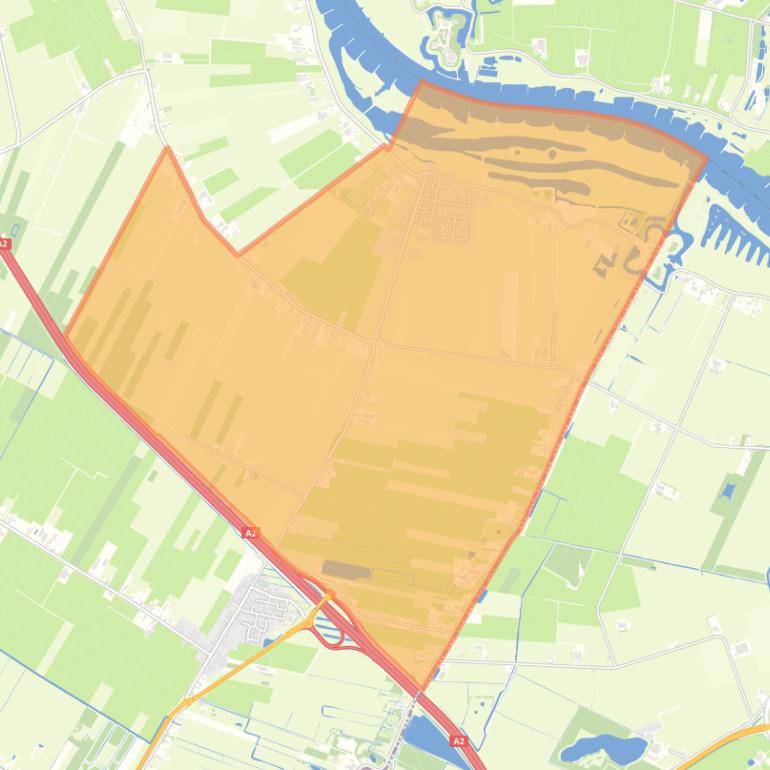 Kaart van de woonplaats Everdingen.