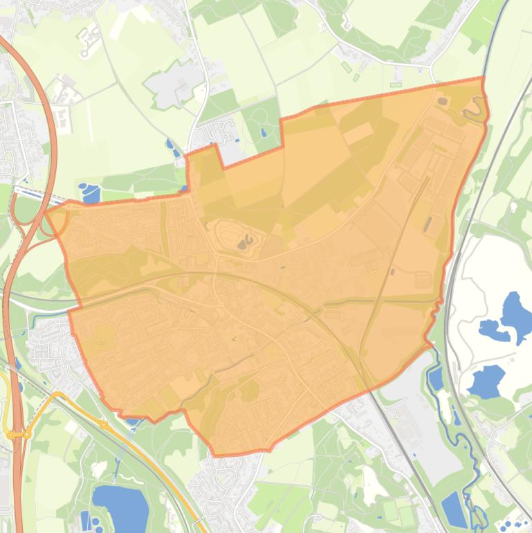 Kaart van de woonplaats Eygelshoven.