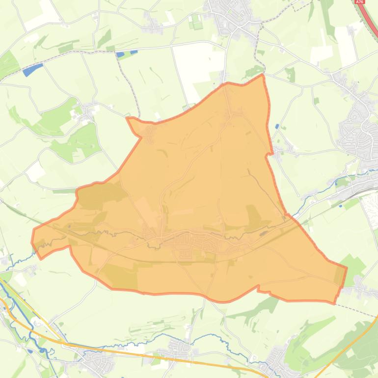 Kaart van de woonplaats Eys.