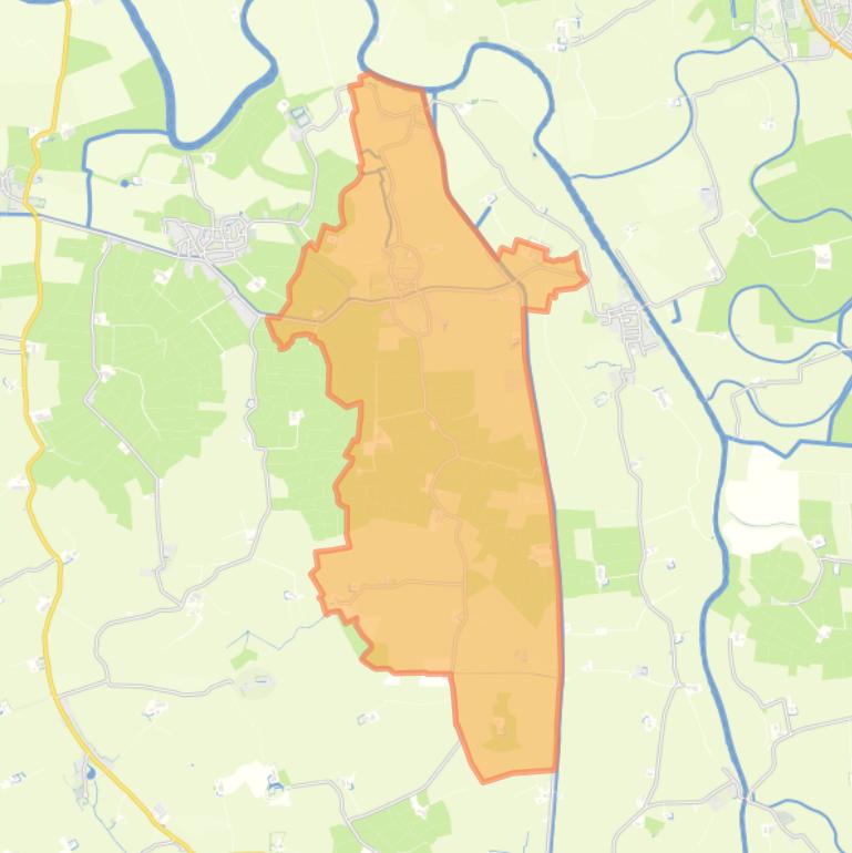 Kaart van de woonplaats Feerwerd.