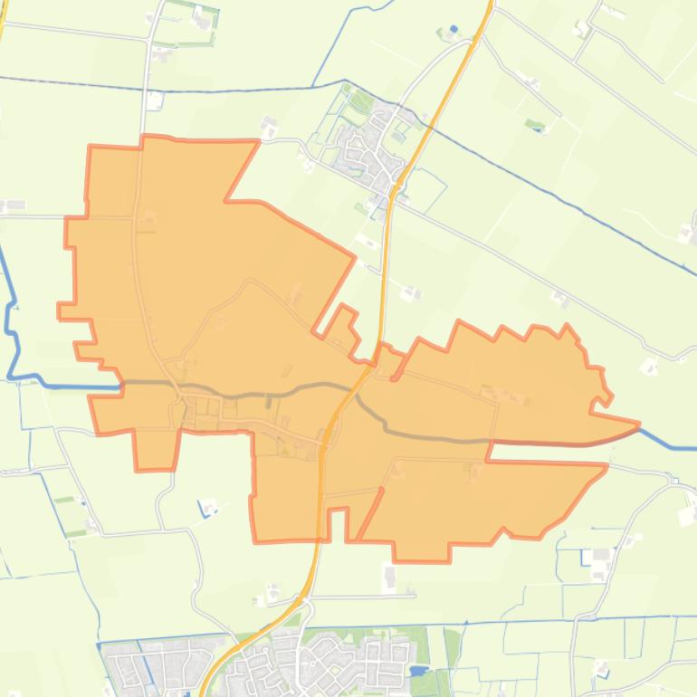 Kaart van de woonplaats Feinsum.