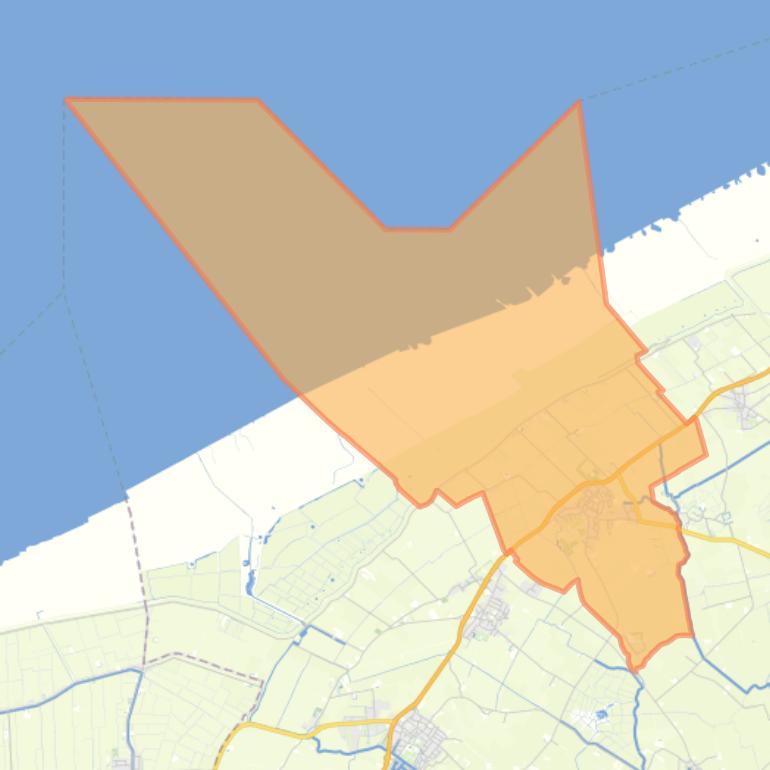 Kaart van de woonplaats Ferwert.