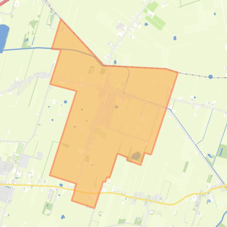 Kaart van de woonplaats Frieschepalen.