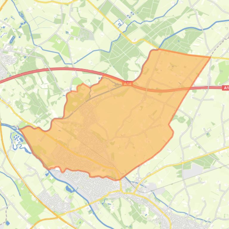 Kaart van de woonplaats Gaanderen.